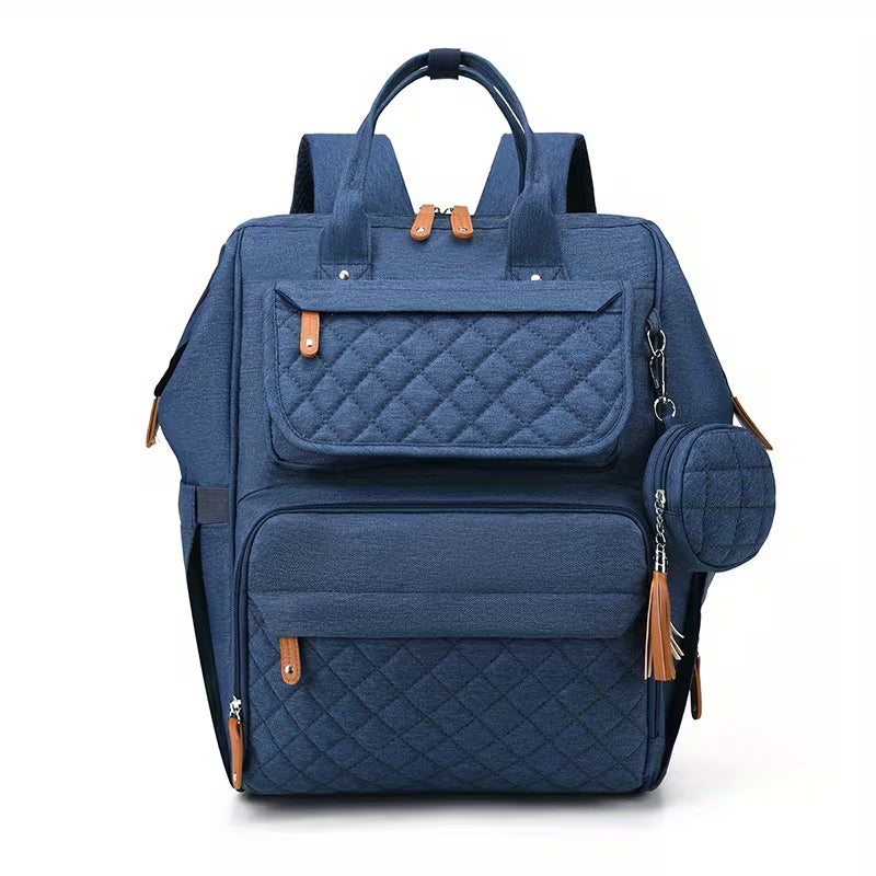 Premium Quilted Diaper Bag Backpack – Mum & Baby Organiser