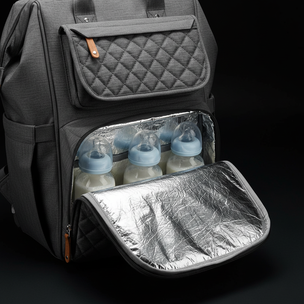 Aluminium foil insulation bottle compartment