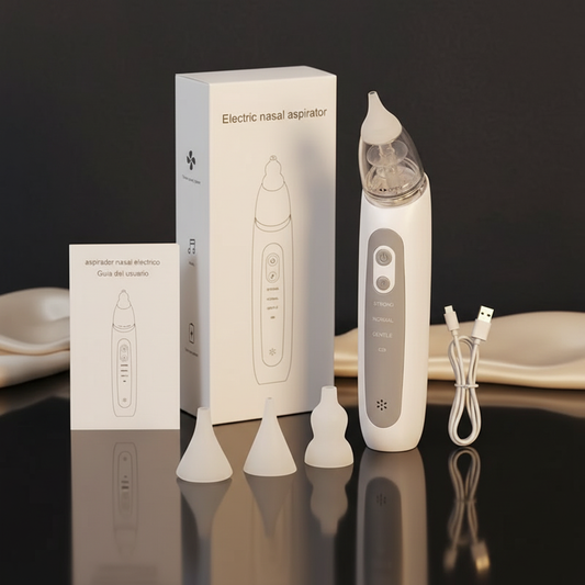 Electric Baby Nasal Aspirator - warm luxury editorial