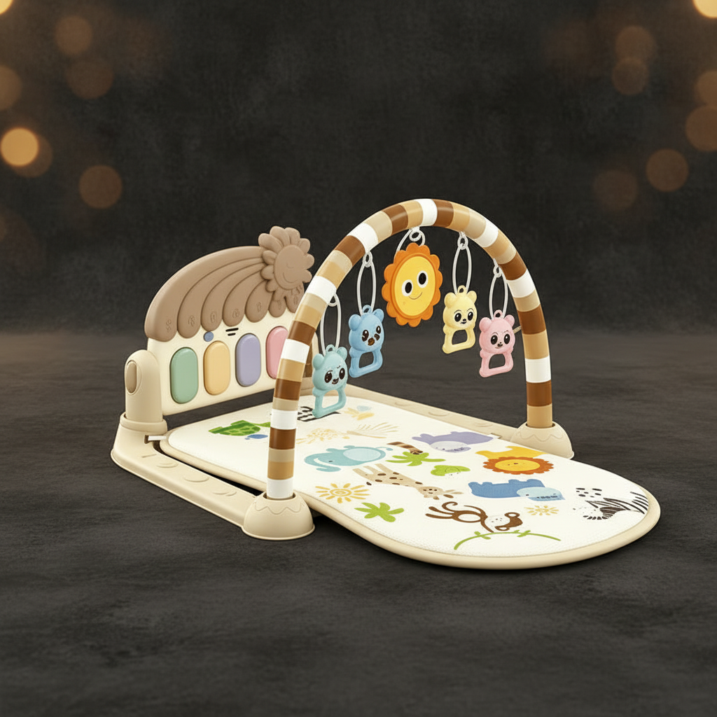 Baby Foot Piano Play Mat - warm luxury editorial